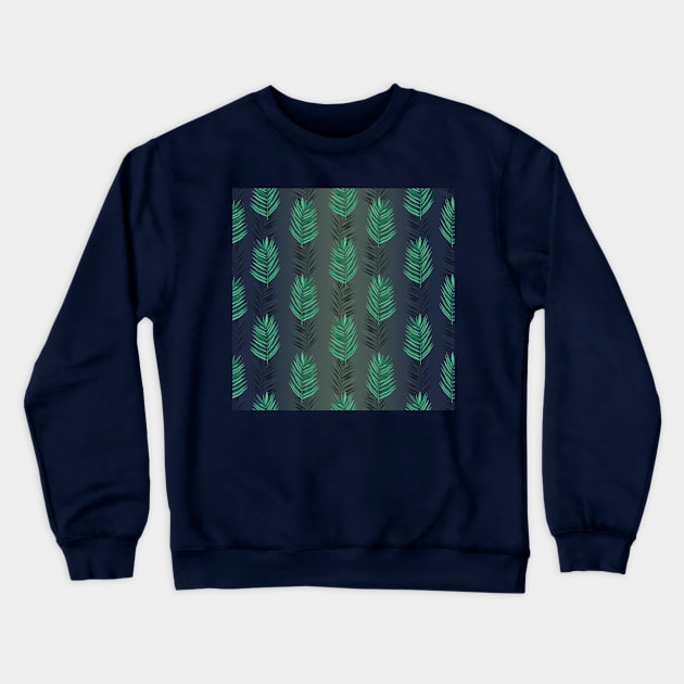 Tropical leaves Crewneck Sweatshirt by ilhnklv